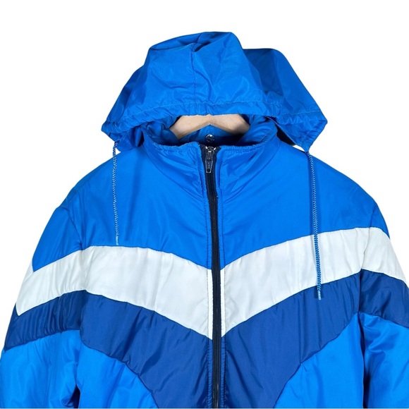 VINTAGE Retro Nylon Insulated Puffer Jacket - Picture 3 of 8